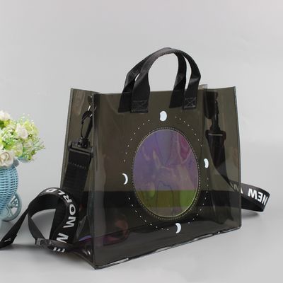 Bolsa de PVC de cor personalizada para necessidades de compras modernas e claras