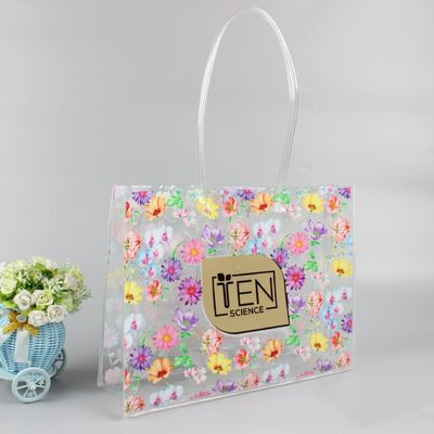 Bolsa de PVC de cor personalizada para necessidades de compras modernas e claras
