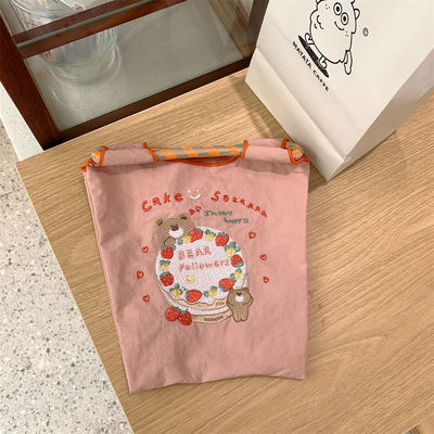 O mais novo de moda, requintado urso bordado Bolsa Mini Tote Bolsa de telemóvel OEM/ODM