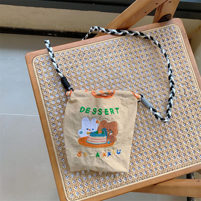 O mais novo de moda, requintado urso bordado Bolsa Mini Tote Bolsa de telemóvel OEM/ODM