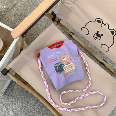 O mais novo de moda, requintado urso bordado Bolsa Mini Tote Bolsa de telemóvel OEM/ODM
