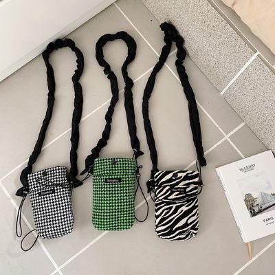 OEM/ODM Aceitável Pequeno Retalho Quadrado Mini Saco Crossbody de Telefone Celular em Tela