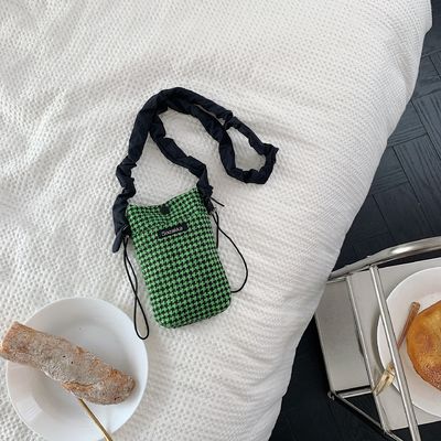 OEM/ODM Aceitável Pequeno Retalho Quadrado Mini Saco Crossbody de Telefone Celular em Tela