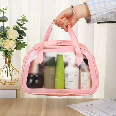 O mais recente logotipo personalizado de moda impresso a laser PVC bolsa cosmética holográfica com fecho.