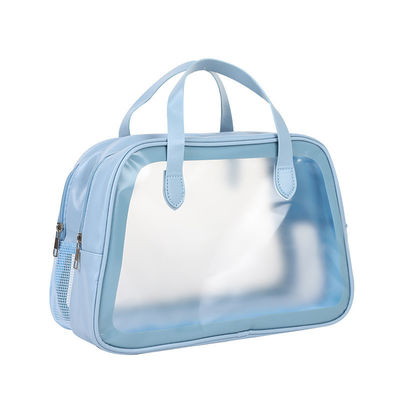 O mais recente logotipo personalizado de moda impresso a laser PVC bolsa cosmética holográfica com fecho.