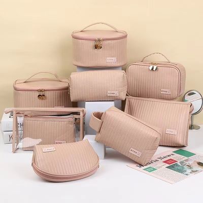 Saco de maquiagem de couro personalizado para produtos de higiene e cosméticos