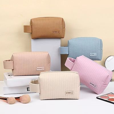 Saco de maquiagem de couro personalizado para produtos de higiene e cosméticos