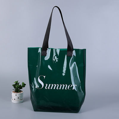Saco de praia de luxo de plástico transparente de PVC para mulheres mais novo estilo de moda OEM / ODM