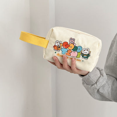 Mini Saco de Armazenamento com Logotipo Personalizado Original Carinha Corduroy Illustration Bolsa de Mão
