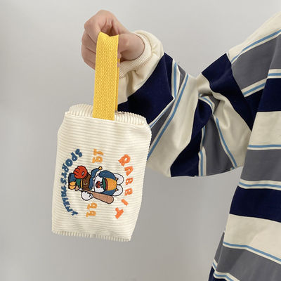 Mini Saco de Armazenamento com Logotipo Personalizado Original Carinha Corduroy Illustration Bolsa de Mão