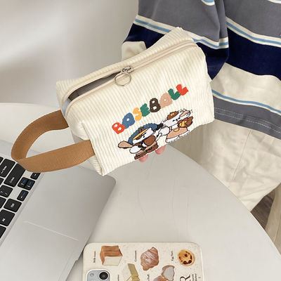 Mini Saco de Armazenamento com Logotipo Personalizado Original Carinha Corduroy Illustration Bolsa de Mão