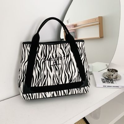 Logotipo personalizado de viagem de poliéster feminino ombro de lona bolsa de praia para compras e lazer