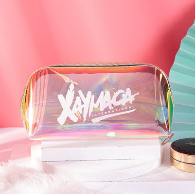 Logotipo personalizado de saco cosmético TPU a laser impresso para armazenamento portátil por Chic Ritzy