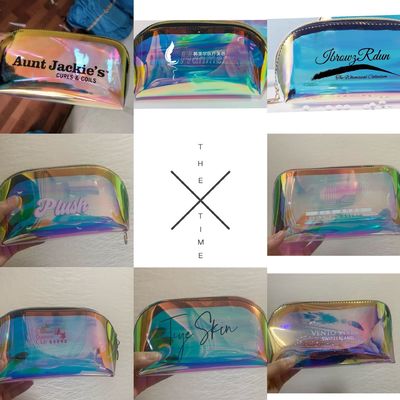 Logotipo personalizado de saco cosmético TPU a laser impresso para armazenamento portátil por Chic Ritzy