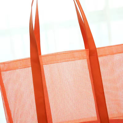 Material principal poliéster Custom Ultralight Large personalizado Beach Mesh Tote Bag