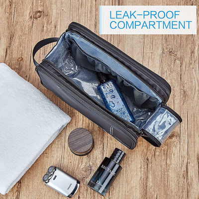 Amostra de grande capacidade de separação húmida e seca Saco de higiene impermeável de poliéster Saco de armazenamento para homens com logotipo personalizado