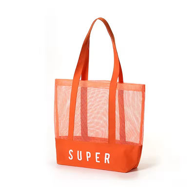 Material principal poliéster Custom Ultralight Large personalizado Beach Mesh Tote Bag