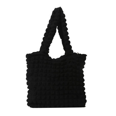 Bolsa de compras de bolhas de personalidade bolhas de flores de algodão bolsas de compras de bolhas de nuvem de rugas para mulheres