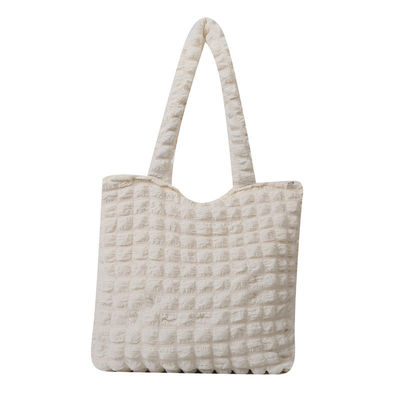 Bolsa de compras de bolhas de personalidade bolhas de flores de algodão bolsas de compras de bolhas de nuvem de rugas para mulheres