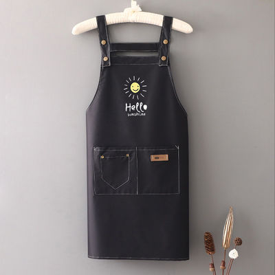 Acceptável Logotipo personalizado Impresso Avental de Chef de Poliéster para Cozinha Artesanato Forno Restaurante