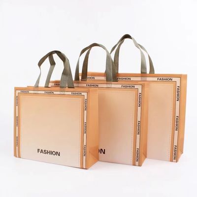 Bolsas de cor não tecidas personalizadas para compras ambientais laminadas com logotipo impresso