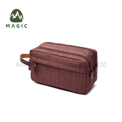 Saco de higiene pessoal de viagem de grande capacidade Saco cosmético de poliéster