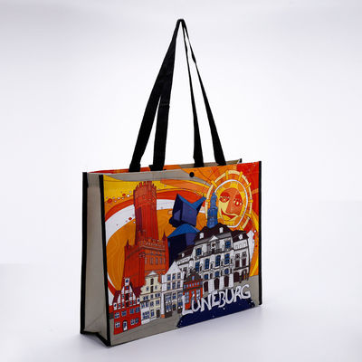 Bolsas de compras personalizadas de tecido não tecido reutilizável para o mais novo estilo de moda