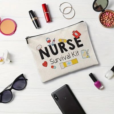 Logotipo personalizado Saco de Armazenamento Impresso Toiletry Travel Makeup Saco Reutilizável Canvas Jute algodão Saco Cosmético