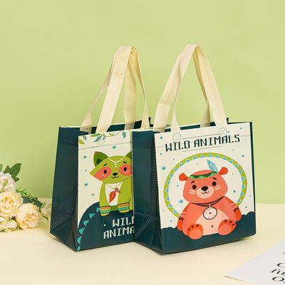 O mais recente saco de compras reciclável não tecido com logotipo para itens de tamanho médio