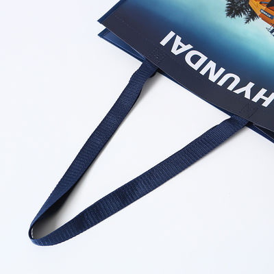 Saco laminado não tecido ecológico de tamanho médio para compras personalizadas