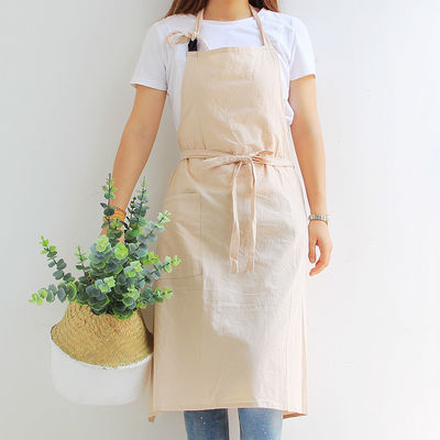 OEM/ODM aceitável Apron de linho de algodão de design personalizado para cozinha cozinha chef limpeza doméstica