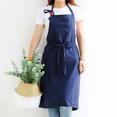 OEM/ODM aceitável Apron de linho de algodão de design personalizado para cozinha cozinha chef limpeza doméstica