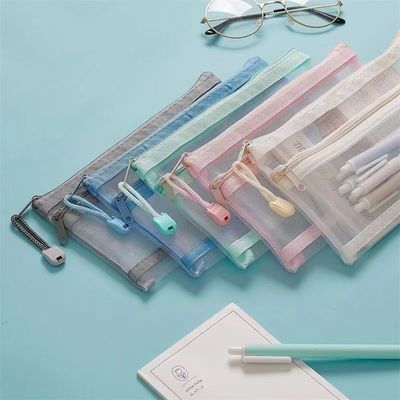 Sacos de malha personalizados Sacos de maquiagem Organizador de viagens cosméticos Sacos de armazenamento