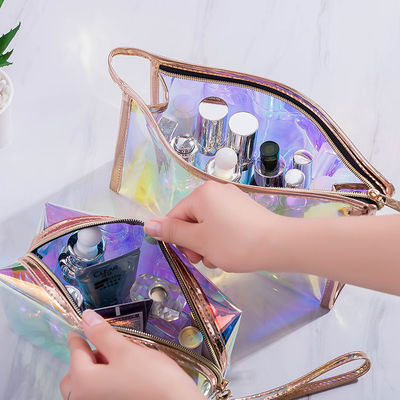 TPU Transparente Saco Cosmético Logotipo Personalizado Bolsa Cosmética de Multifunção de Beleza a Laser