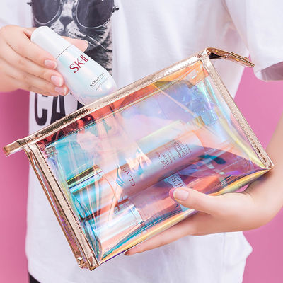 TPU Transparente Saco Cosmético Logotipo Personalizado Bolsa Cosmética de Multifunção de Beleza a Laser