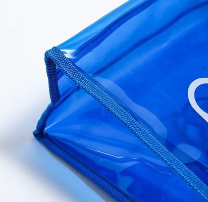 Caixa Incluída Logotipo Personalizado Saco de Tote PVC Transparente Com Zipper e Bolso