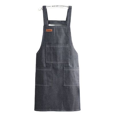 Apron de trabalho Tecido Denim Resistente ao óleo Engrossado Impressão de tela de seda impermeável