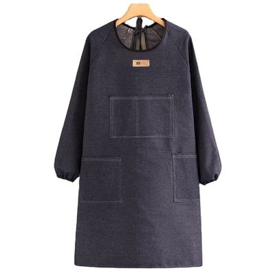 Apron de trabalho Tecido Denim Resistente ao óleo Engrossado Impressão de tela de seda impermeável