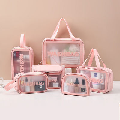 Bolsa de maquiagem de beleza personalizada com logotipo impresso e bolsa cosmética de viagem