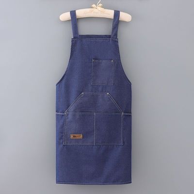 Custom Denim cabeleireiro ferramentas de jardim avental com bolsos suporte 7 dias ordem de amostra