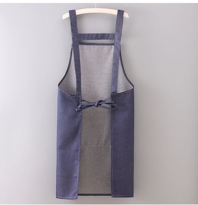Custom Denim cabeleireiro ferramentas de jardim avental com bolsos suporte 7 dias ordem de amostra