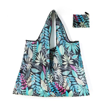 Saco de compras dobrável à prova d'água com grande capacidade cor personalizada reciclado reutilizável