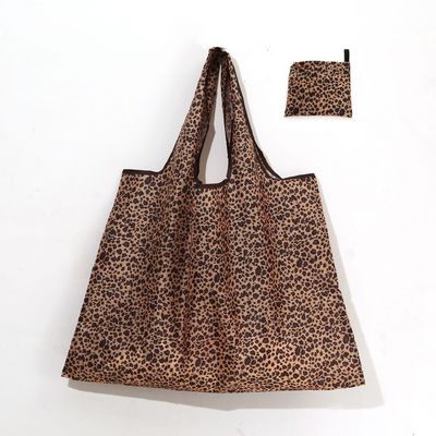 Saco de compras dobrável à prova d'água com grande capacidade cor personalizada reciclado reutilizável