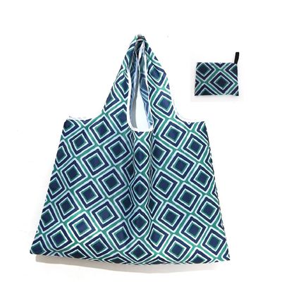 Saco de compras dobrável à prova d'água com grande capacidade cor personalizada reciclado reutilizável