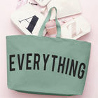 Saco de compras de tecido impresso personalizado unisex com grande capacidade e cor personalizada