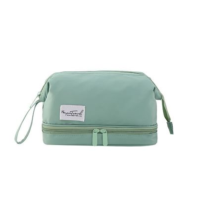 Logotipo personalizado Impresso Eco Friendly Vanity Case Velvet Zipper Pouch para maquiagem Cosméticos
