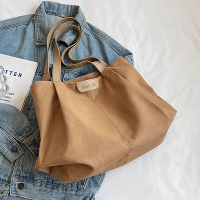 Luxo Mulher Tote Bolsa de Moda Crossbody Tote Bolsa de lona com bolsos Logotipo personalizado Poliéster revestimento