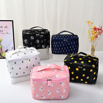 Caixa de maquiagem profissional com fechamento de fecho de fecho de estilo de moda