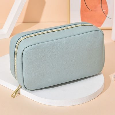 Saco de maquiagem personalizado de cor com fecho de fecho de fecho à prova d'água