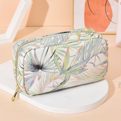 Saco de maquiagem personalizado de cor com fecho de fecho de fecho à prova d'água